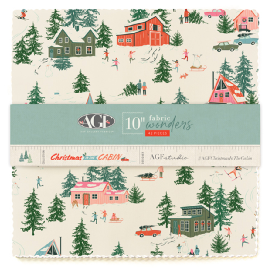 Christmas in the Cabin | 10" Fabric Wonders | AGF Studio