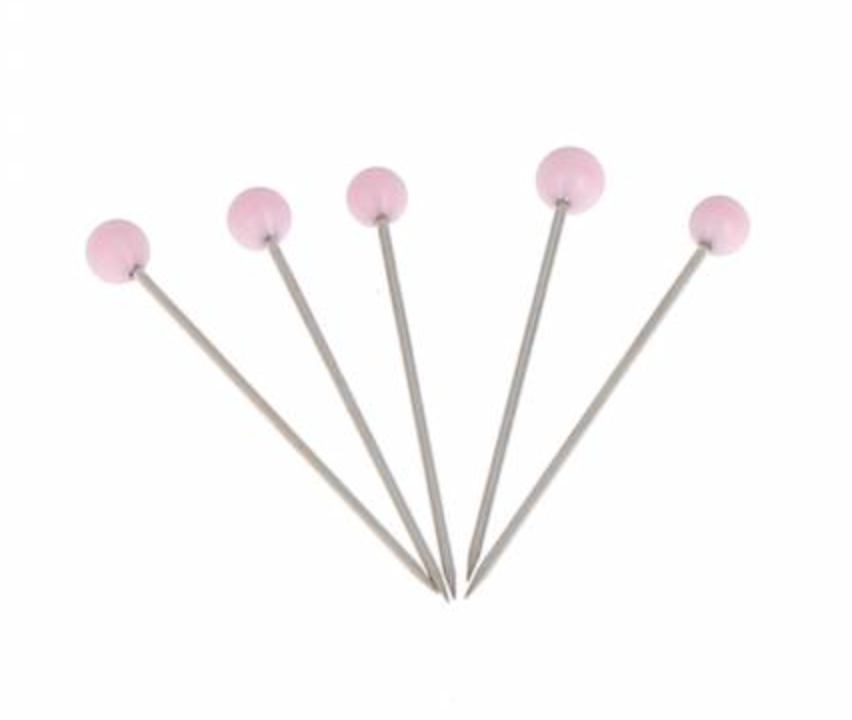 Glass Head Pins | BOHIN | 1 3/16in | Baby Pink