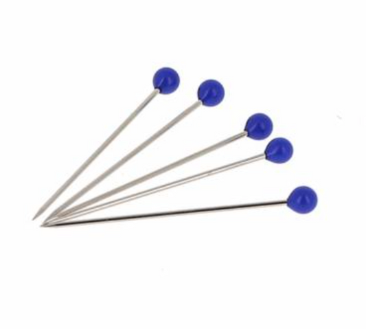 Glass Head Pins | BOHIN | 1 3/16in | Dark Blue