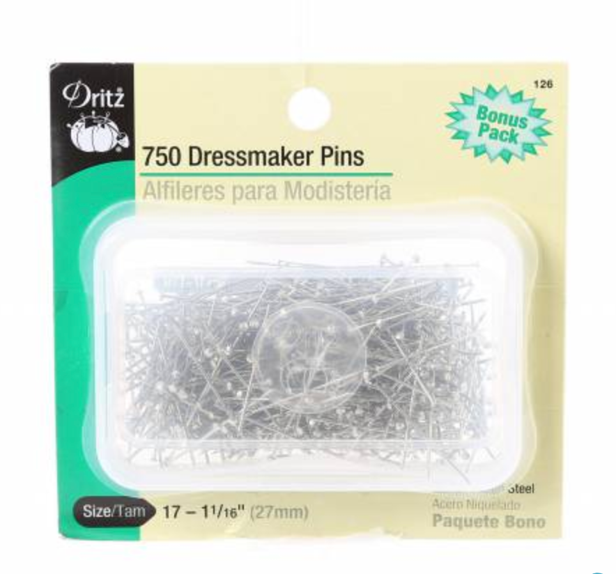 Dressmaker Pin Bonus Pack | Dritz Quilting | Steel | Size 17 - 1 1/16in | 750ct