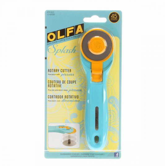 45mm Splash Handle Rotary Cutter Aqua | Olfa