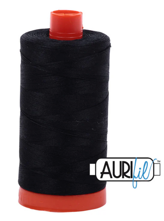 Black large spool | 2692 | Aurifil Thread