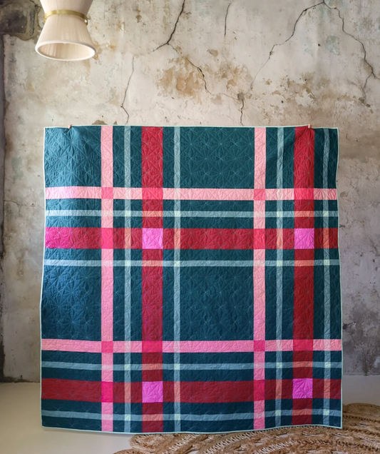 Upscale Plaid Quilt Paper Pattern | Lo & Behold Stitchery