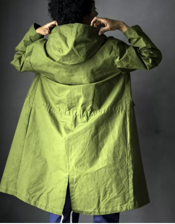 Dry Organic Cotton Oilskin Meadow Grass | Merchant & Mills