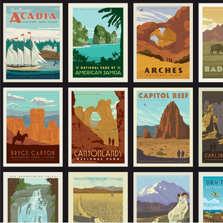 National Parks Posters Black | Riley and Blake Designs