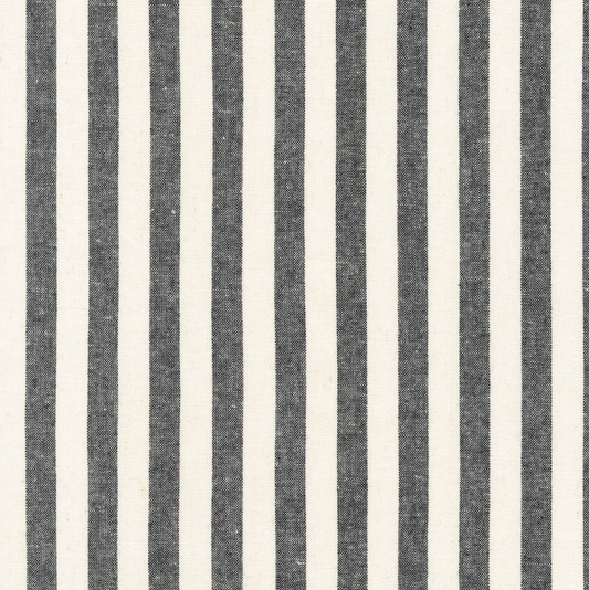Black & White Stripe Essex Yarn Dyed Classic Wovens | Robert Kaufman