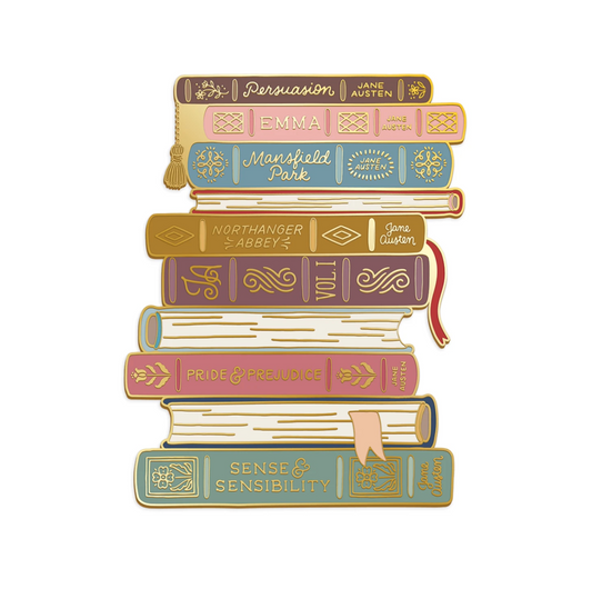Jane Austen Stacked Books Needle Minder