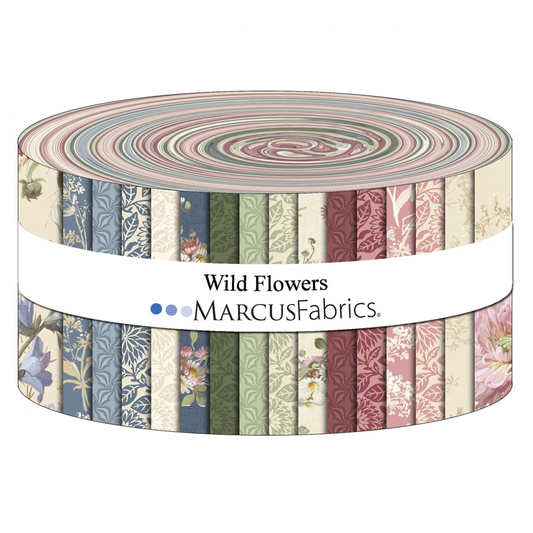 2.5" Strips, Wild Flowers, 40pcs