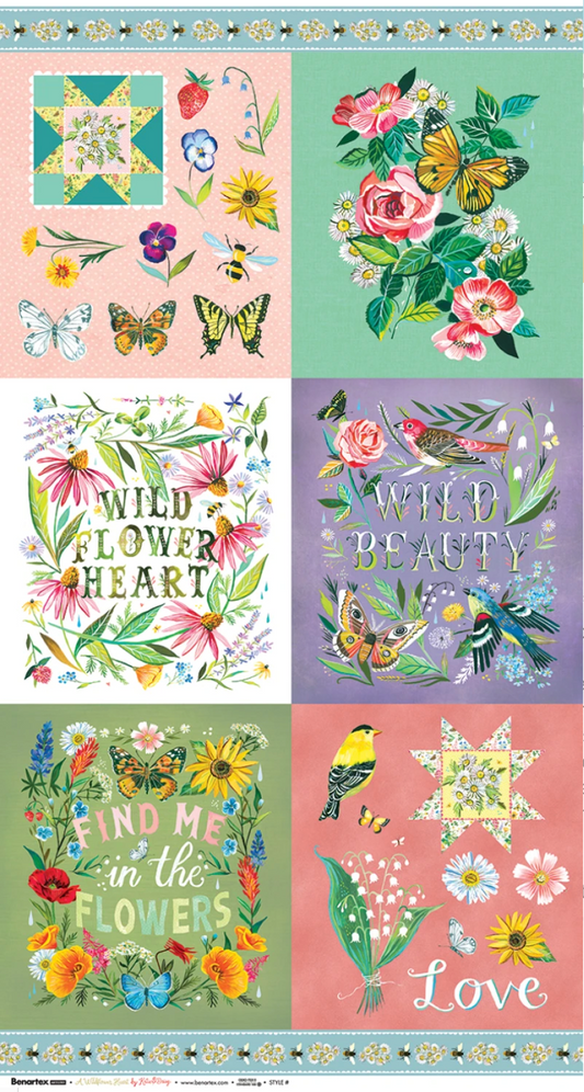 Wildflower Hearts Flower Panel
