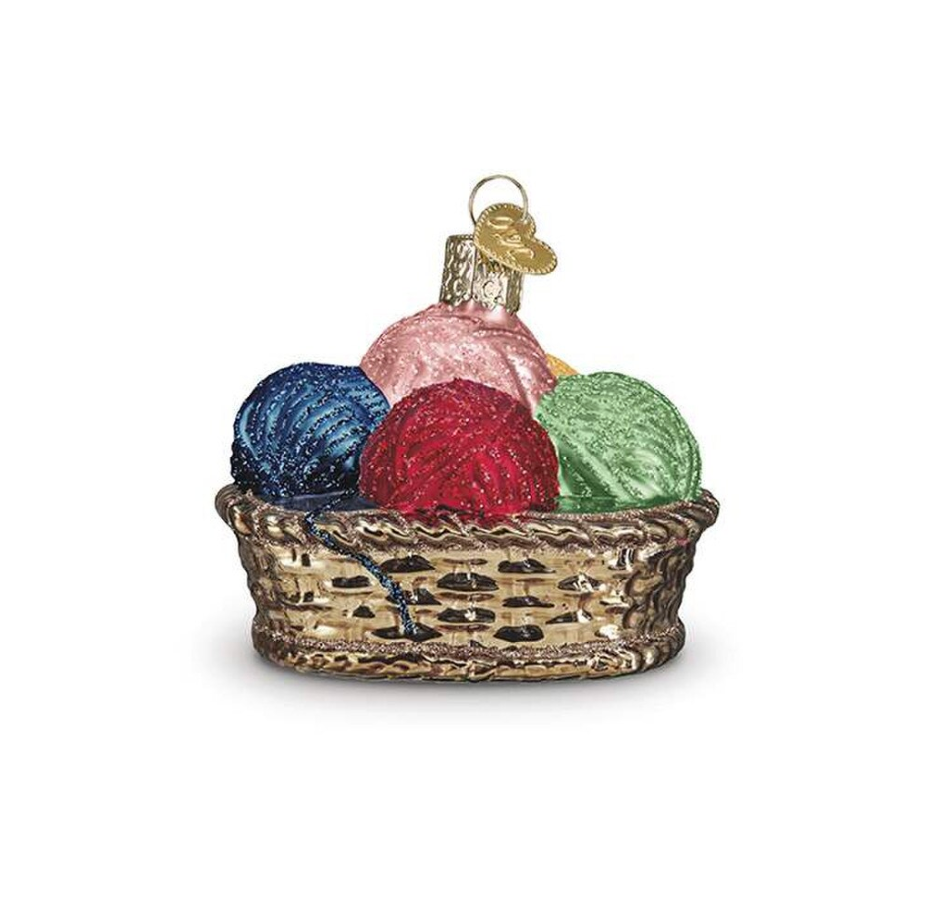 Basket of Yarn | Christmas Ornament | Lori Holt