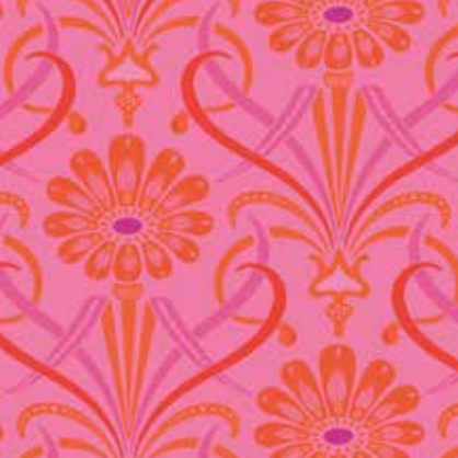 Kipling Gardens Fairweather Hot Pink | Lily Ashbury | Riley Blake Designs