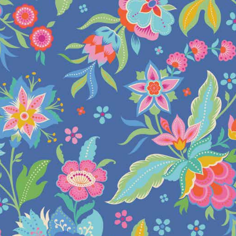 Kipling Gardens Blueberry Main | Lily Ashbury | Riley Blake Designs