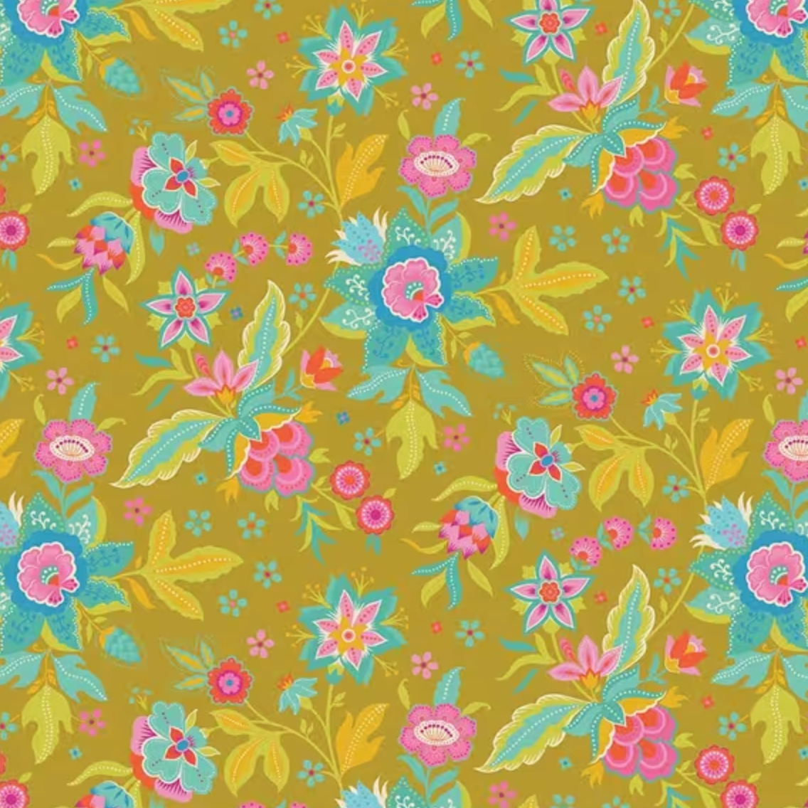 Kipling Gardens Main in Curry | Lily Ashbury | Riley Blake Designs