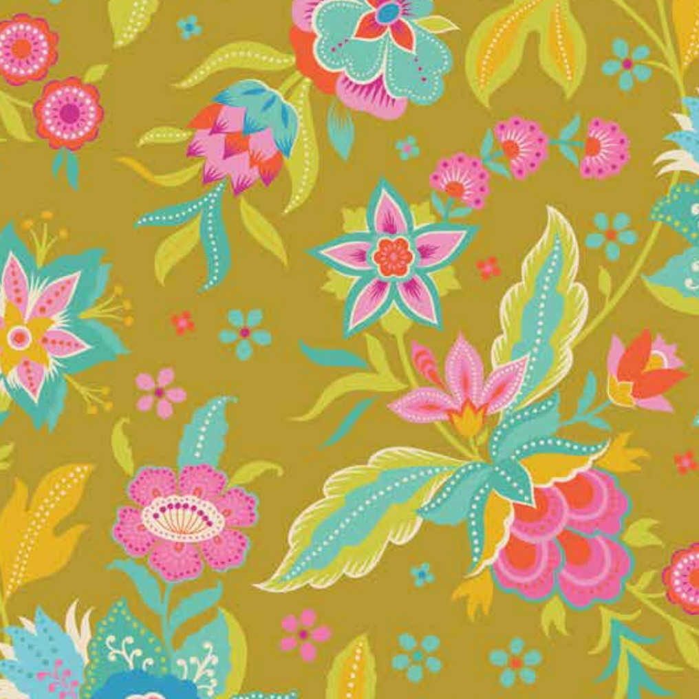 Kipling Gardens Main in Curry | Lily Ashbury | Riley Blake Designs