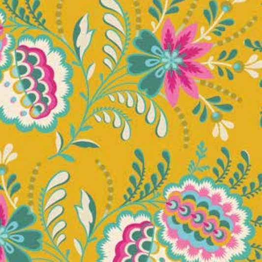 Kipling Gardens Pemberly in Mustard  | Lily Ashbury | Riley Blake Designs