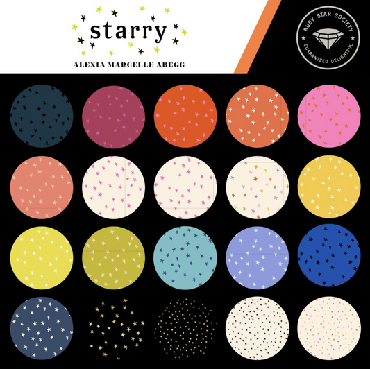 Ruby Star Society Starry Color Card | Alexia Abegg | Official Fabric Swatch Card | Moda Fabrics