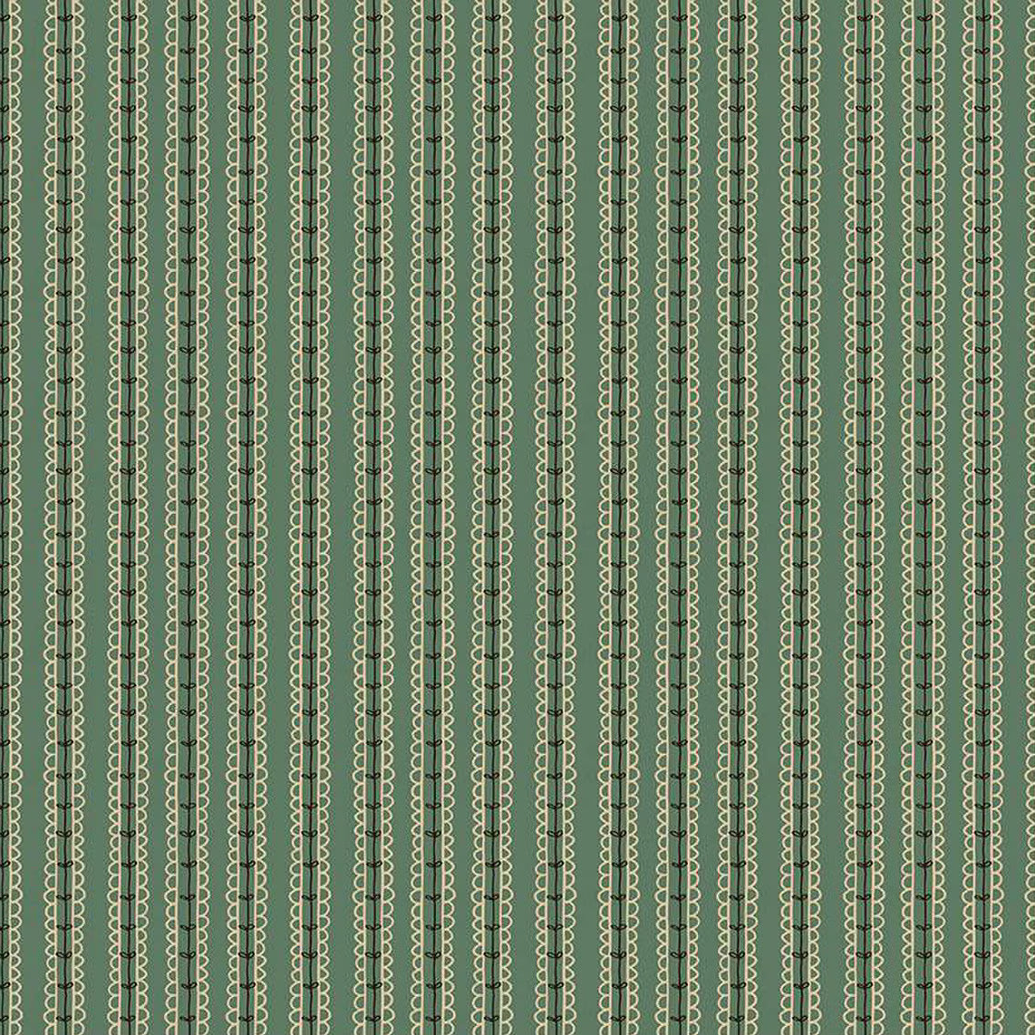 Stripes Green | Morning Latte | Riley and Blake Designs