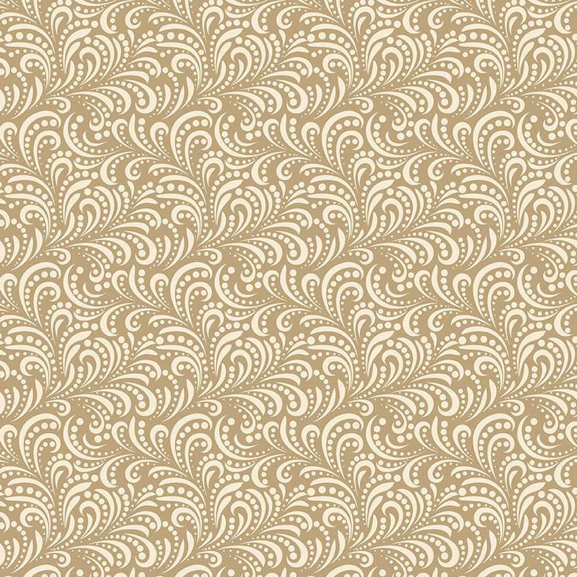 Swirls Camel | Morning Latte | Riley and Blake Designs
