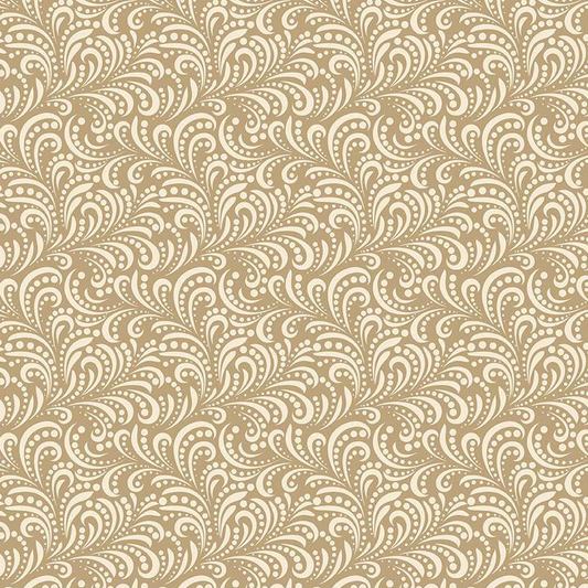 Swirls Camel | Morning Latte | Riley and Blake Designs