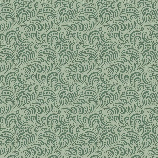 Swirls Green | Morning Latte | Riley and Blake Designs