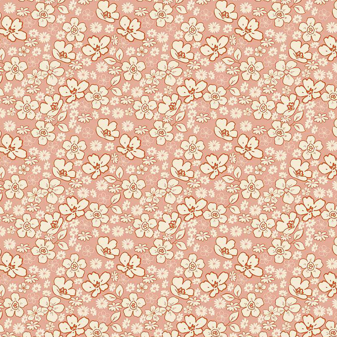 Tonal Floral Pink | Morning Latte | Riley and Blake Designs