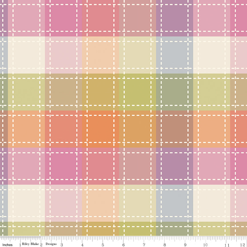 PRE-ORDER | Tropic Plaid WN18960 Woven | Riley & Blake Designs