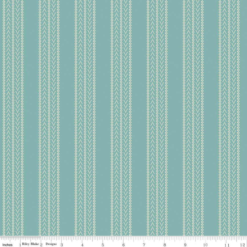 PRE-ORDER | Ocean Stripe WN18961 Woven | Riley & Blake Designs