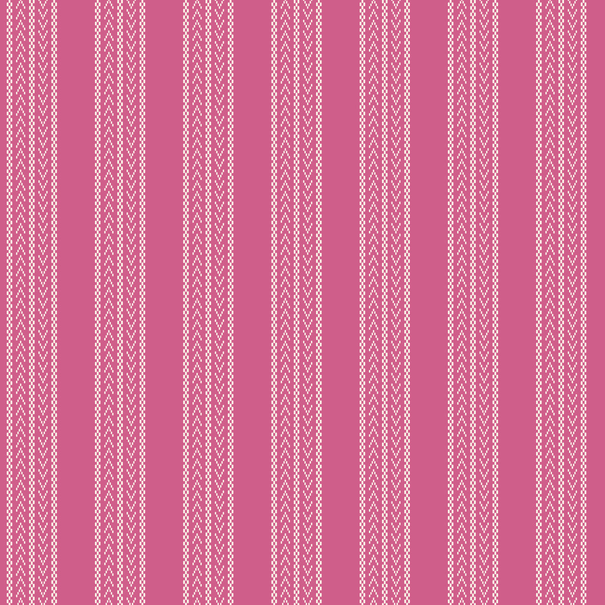 Zinnia Stripe WN18961 pink woven fabric with cream geometric stripes