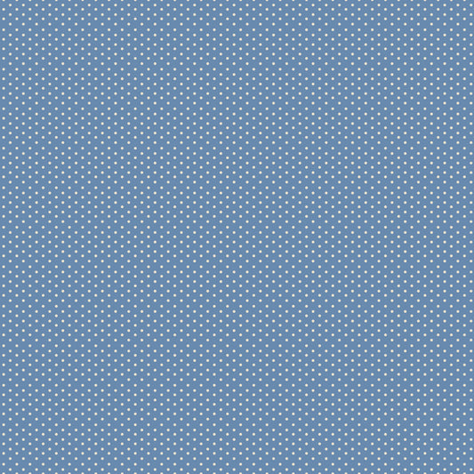 Denim WN18962 woven fabric with tiny light details on a blue ground