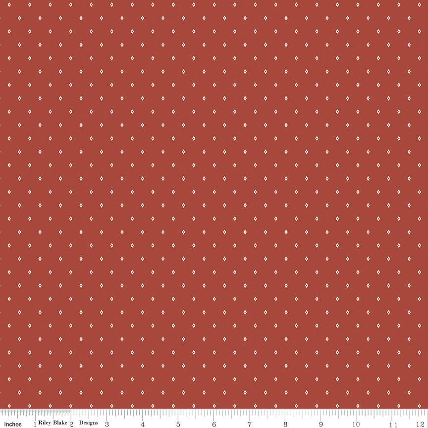 Adobe WN18963 fabric shown with an inch ruler for scale