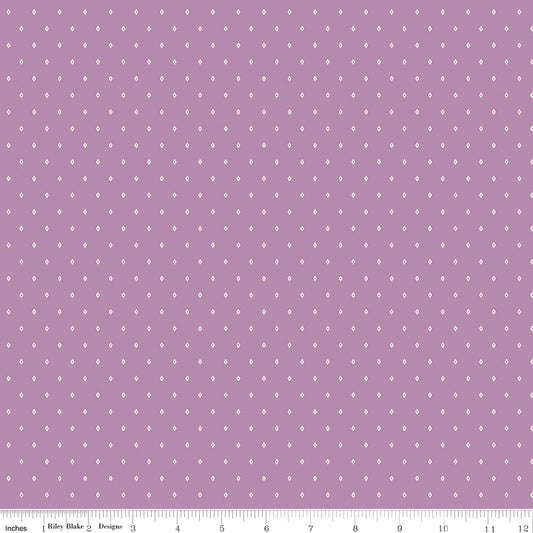 Diamond Crocus WN18963 fabric shown with an inch ruler for scale