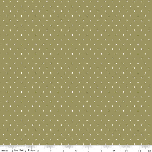 Diamond Oregano WN18963 fabric shown with an inch ruler for scale