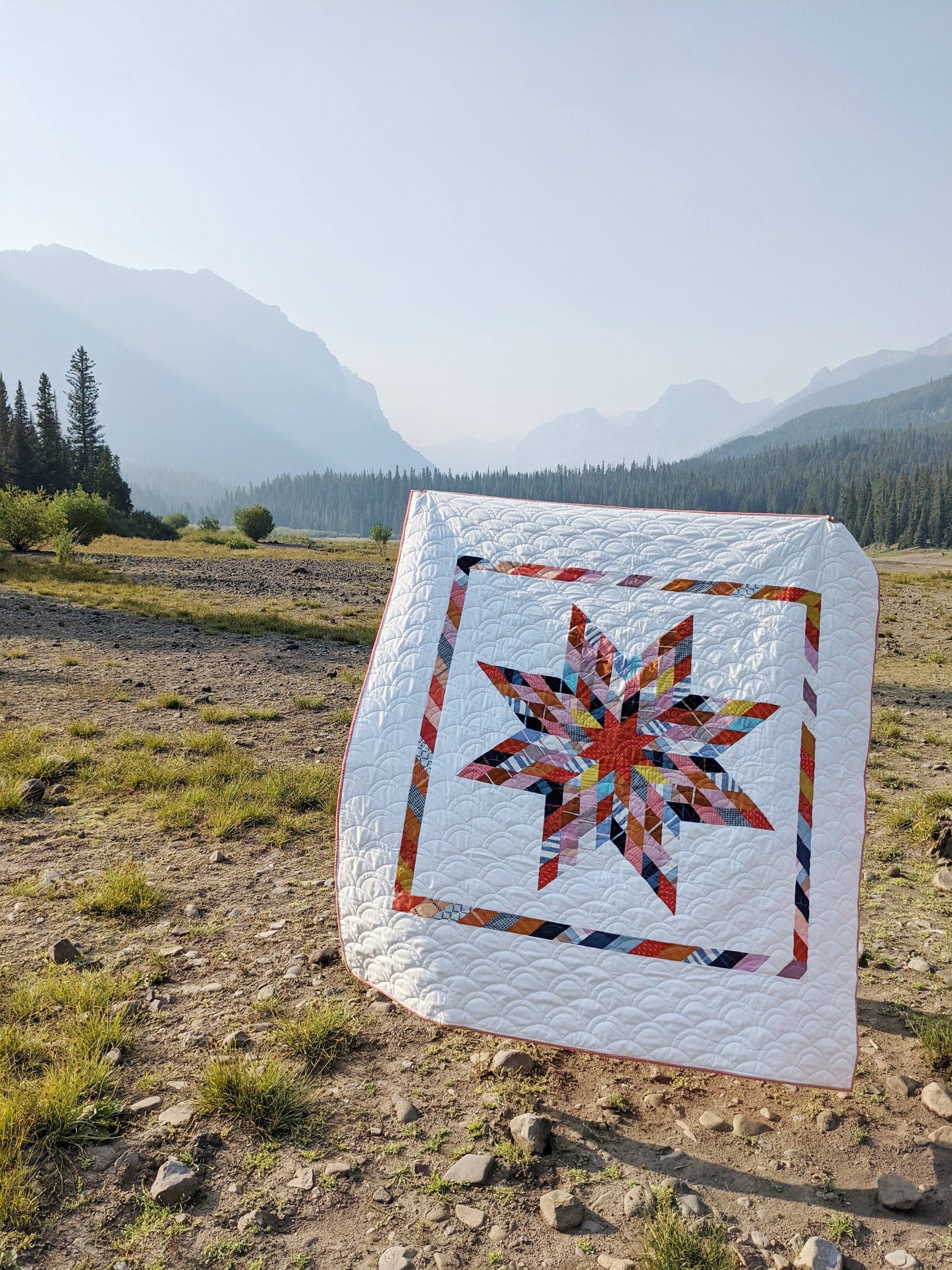 Plains and Pine - PP-05 Patchwork Lone Star Quilt Pattern