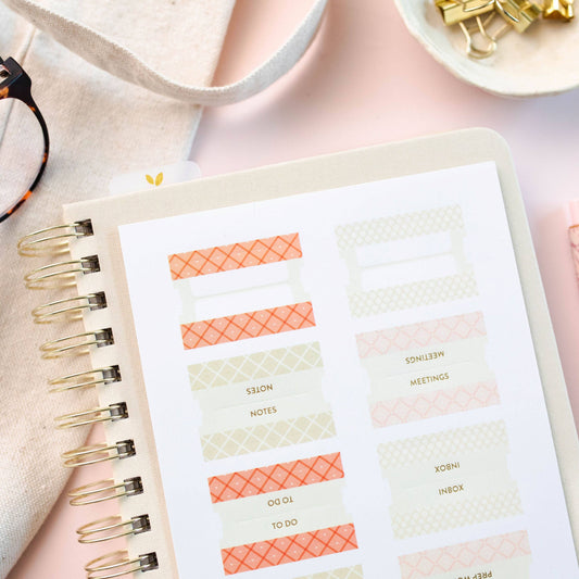 Cultivate What Matters - Neutral Planner Tabs Pack