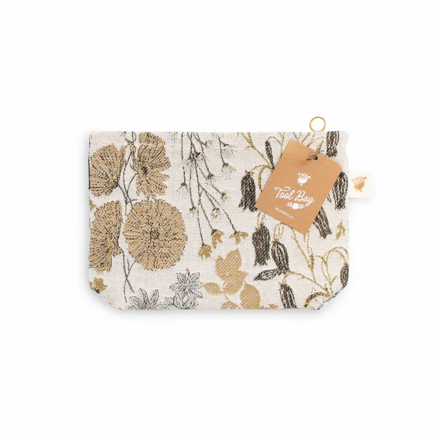 Flowerie - Dabble Tool Bag | Woven Zippered Pouch in Vintage Floral