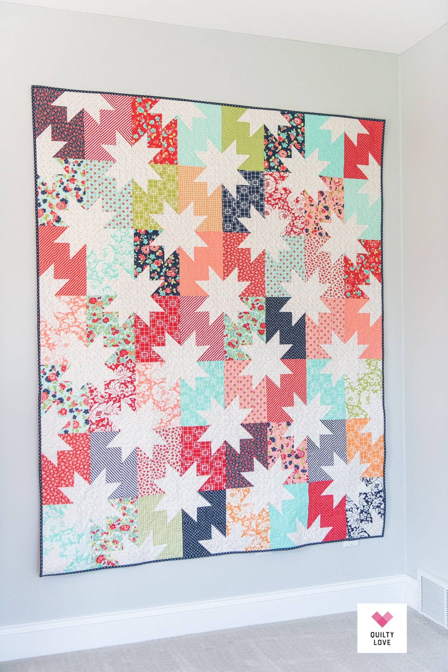 Quilty Love - Star Pop PAPER Quilt Pattern