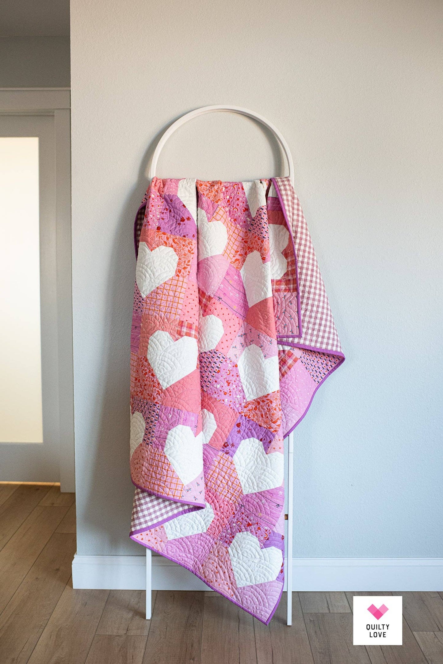 Quilty Love - Patchwork Hearts II PRINTED Quilt Pattern