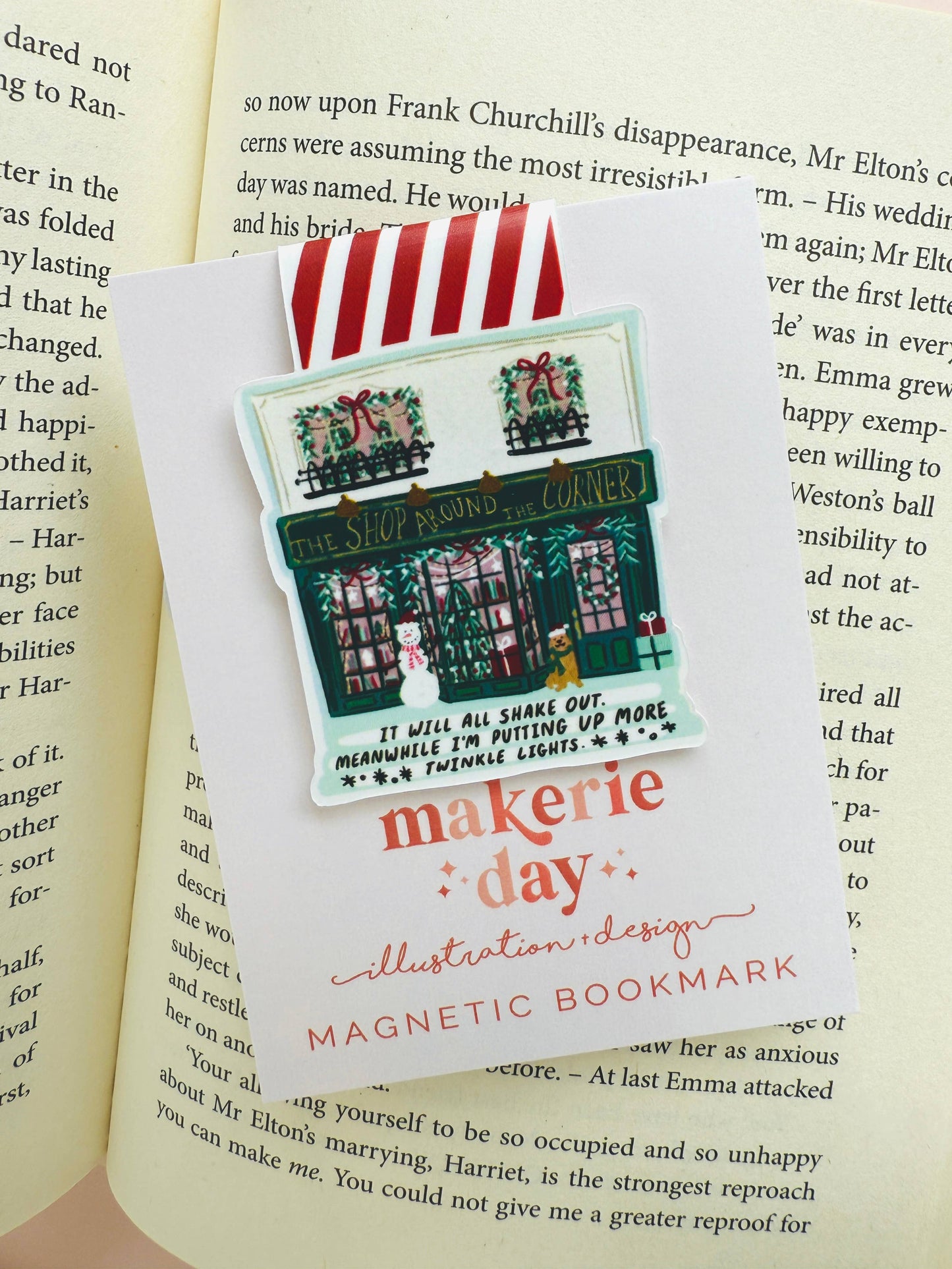 Makerie Day - Christmas Shop Around the Corner Bookmark
