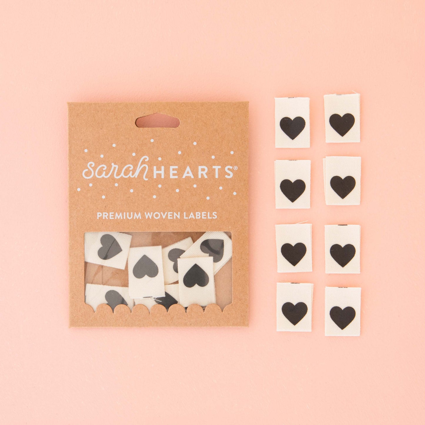 Black Heart | Sarah HEARTS organic cotton labels