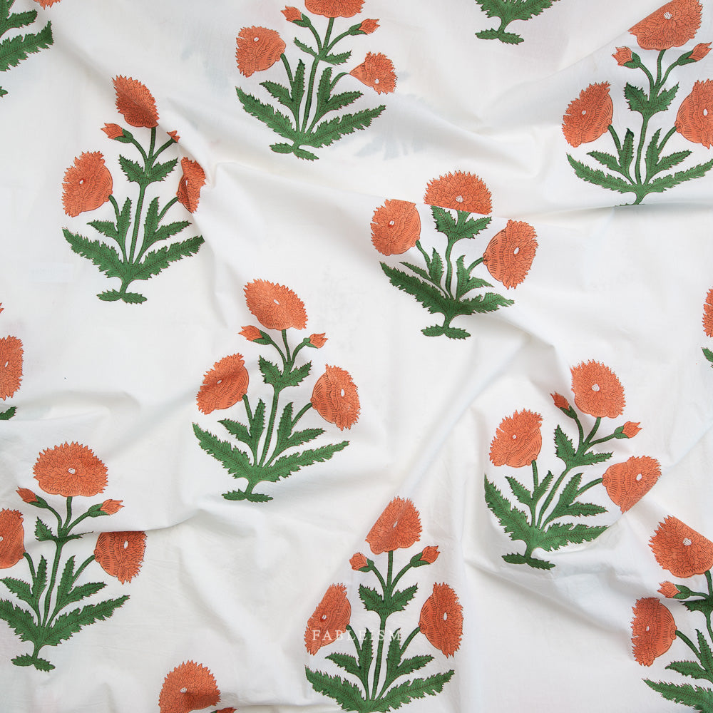 Boho Floral Sienna | Indian Block Print Cottage | Fableism
