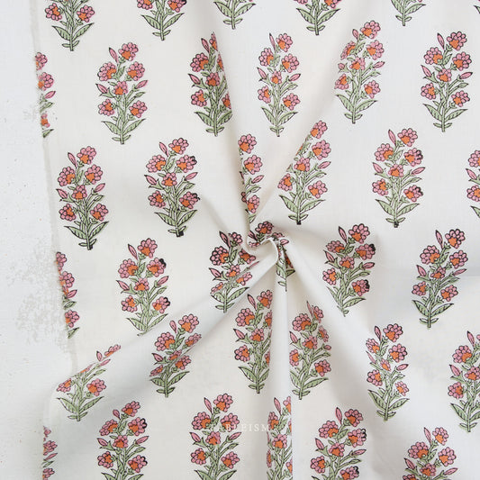 Wild Floral in Blushing | Indian Block Print Cottage | Fableism