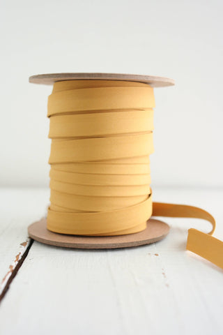 Bessie Pearl Binding Co - 1/2" Double Fold Bias Binding - Honey Pure Solid 100% Cotton