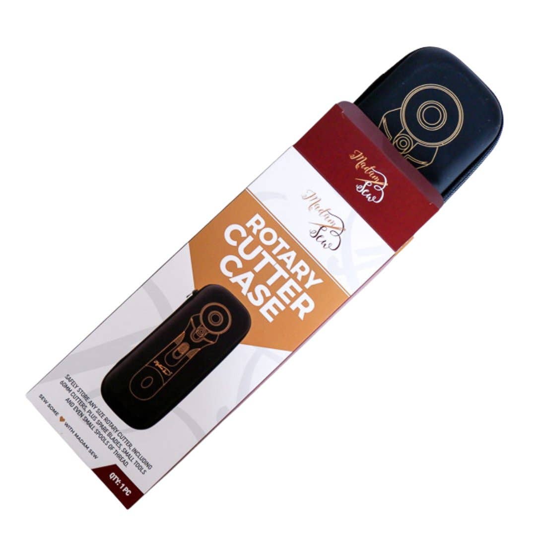 Madam Sew - Rotary Cutter Case - Safe Storage For Your Cutter, Spare Blades & Scissors!