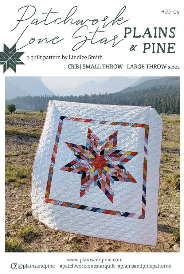 Plains and Pine - PP-05 Patchwork Lone Star Quilt Pattern