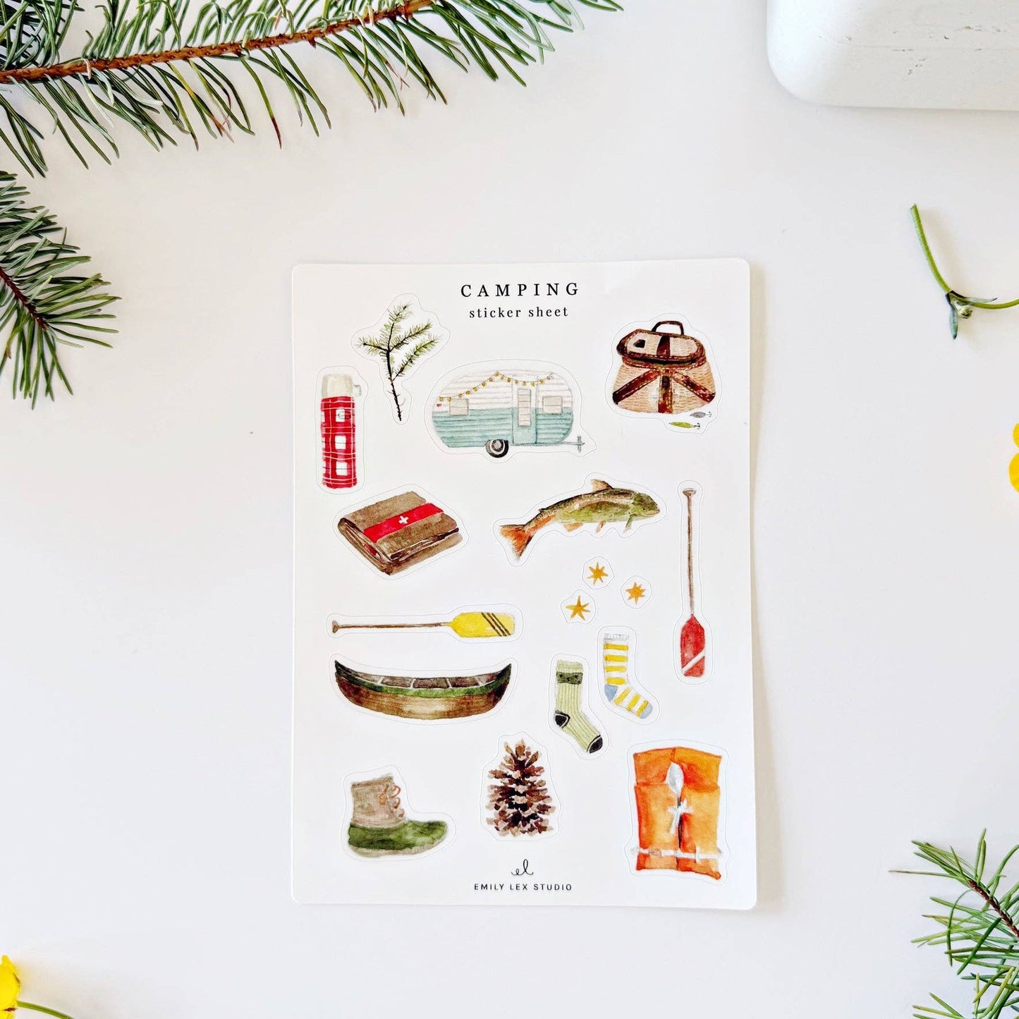 emily lex studio - Camping sticker sheets