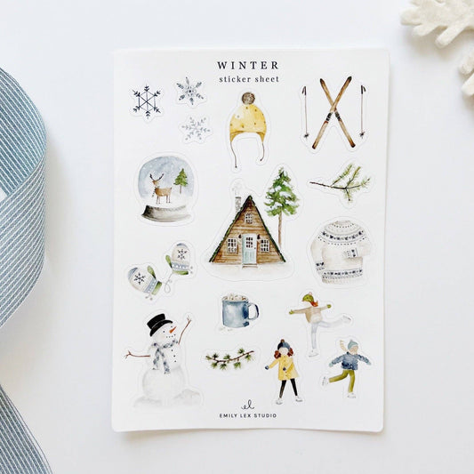 emily lex studio - Winter sticker sheets