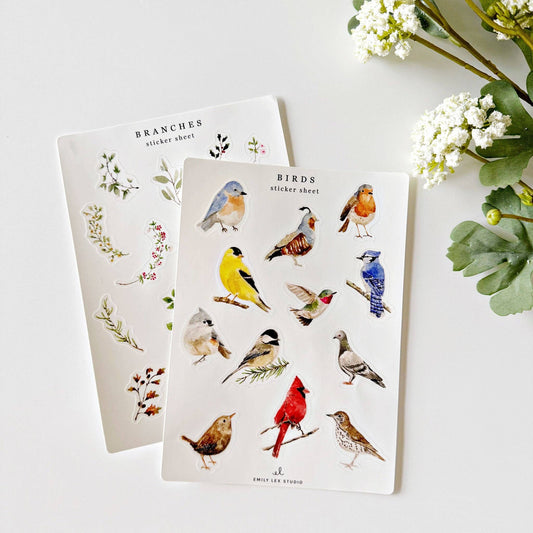 emily lex studio - Birds sticker sheets