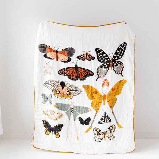 Butterfly Collector Throw Blanket | Clementine Kids