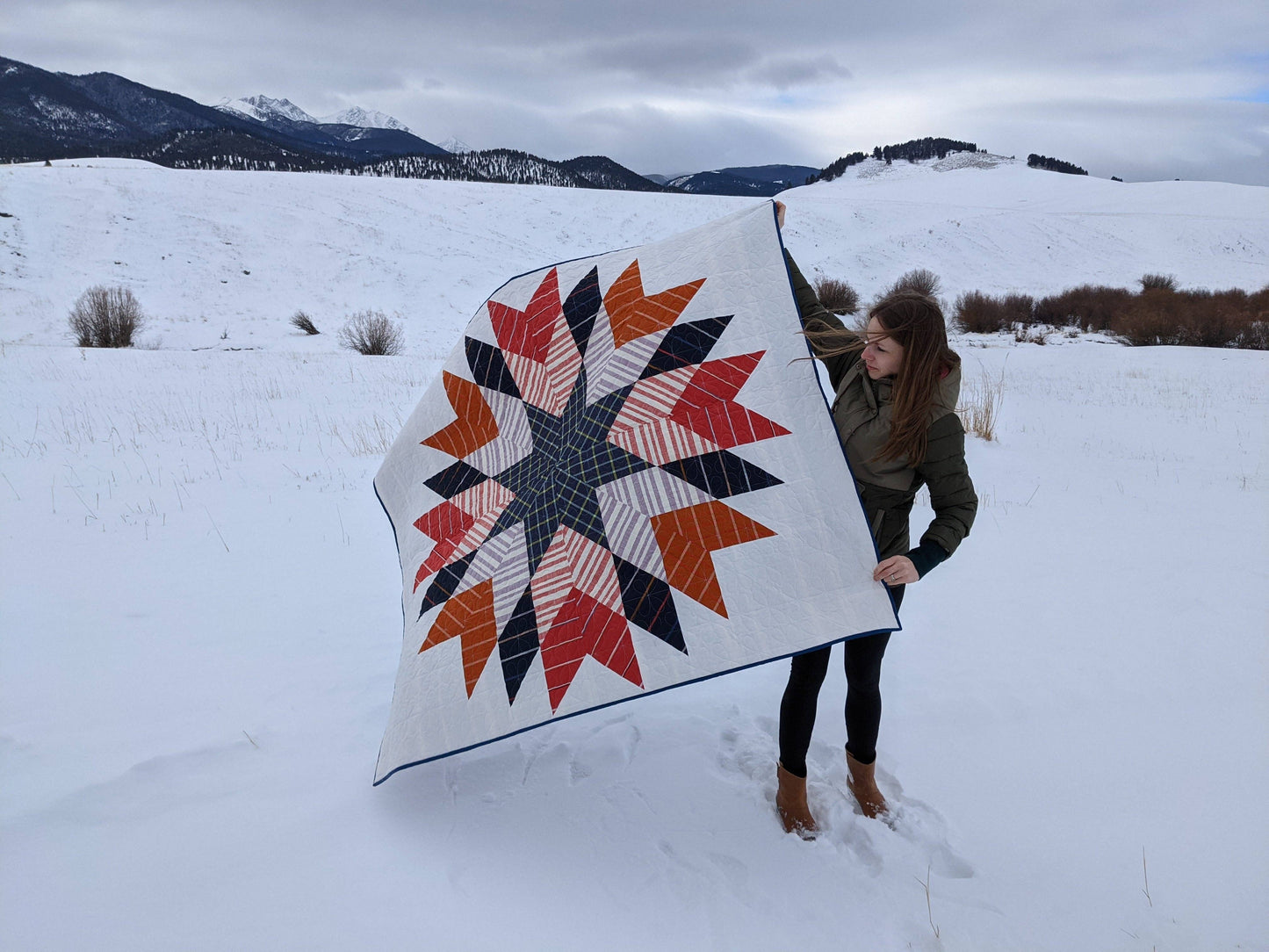 Plains and Pine - PP-02 Homestead Star Quilt Pattern 