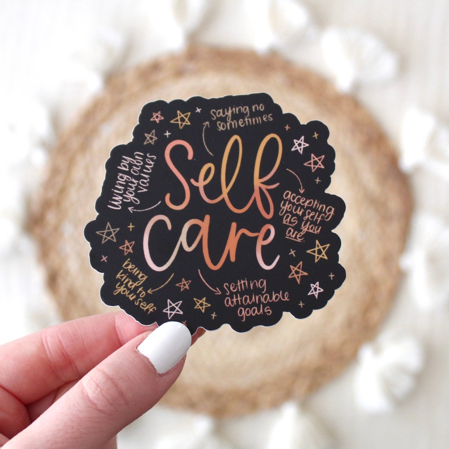 Elyse Breanne Design - Self Care Sticker, 2.75x2.75in